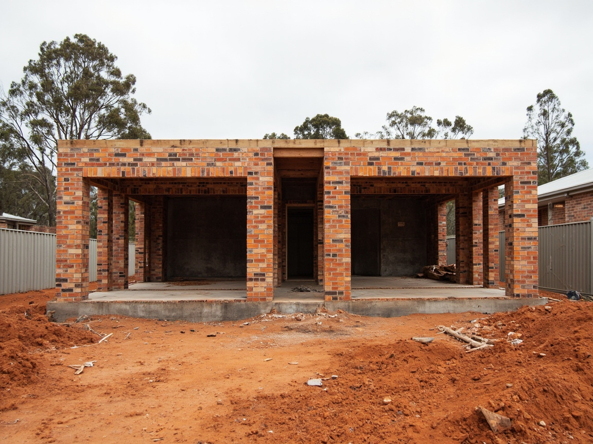 Frame at plate height — illustration 3 of this construction stage