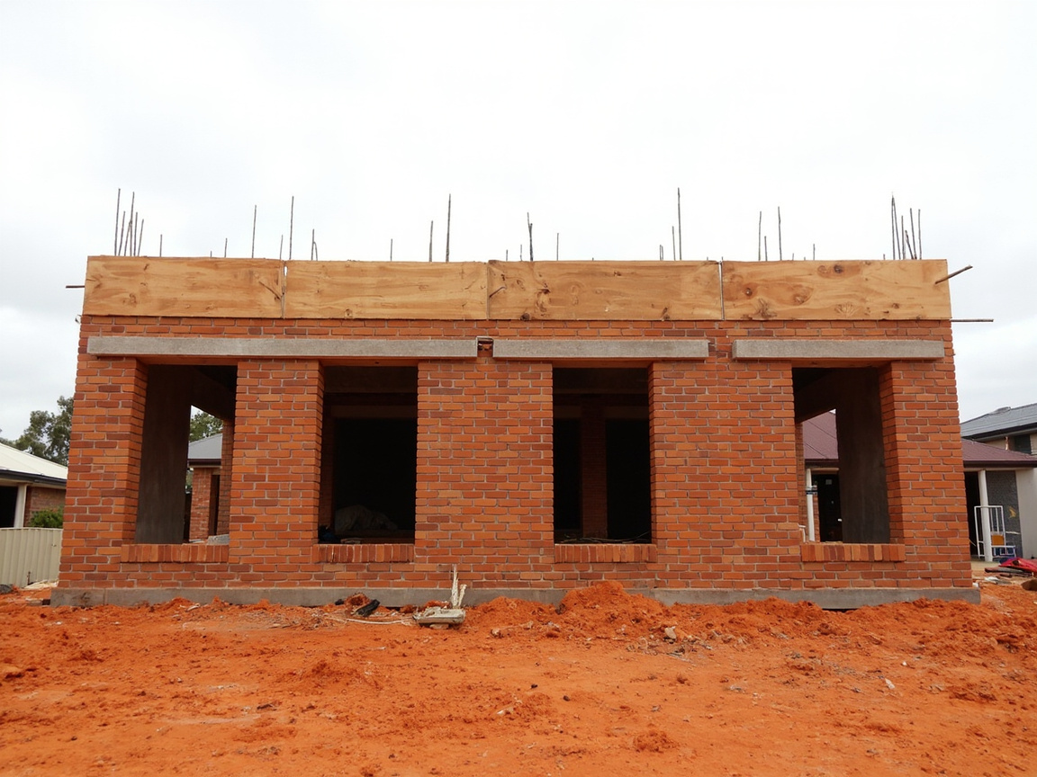 Frame at plate height — illustration 3 of this construction stage