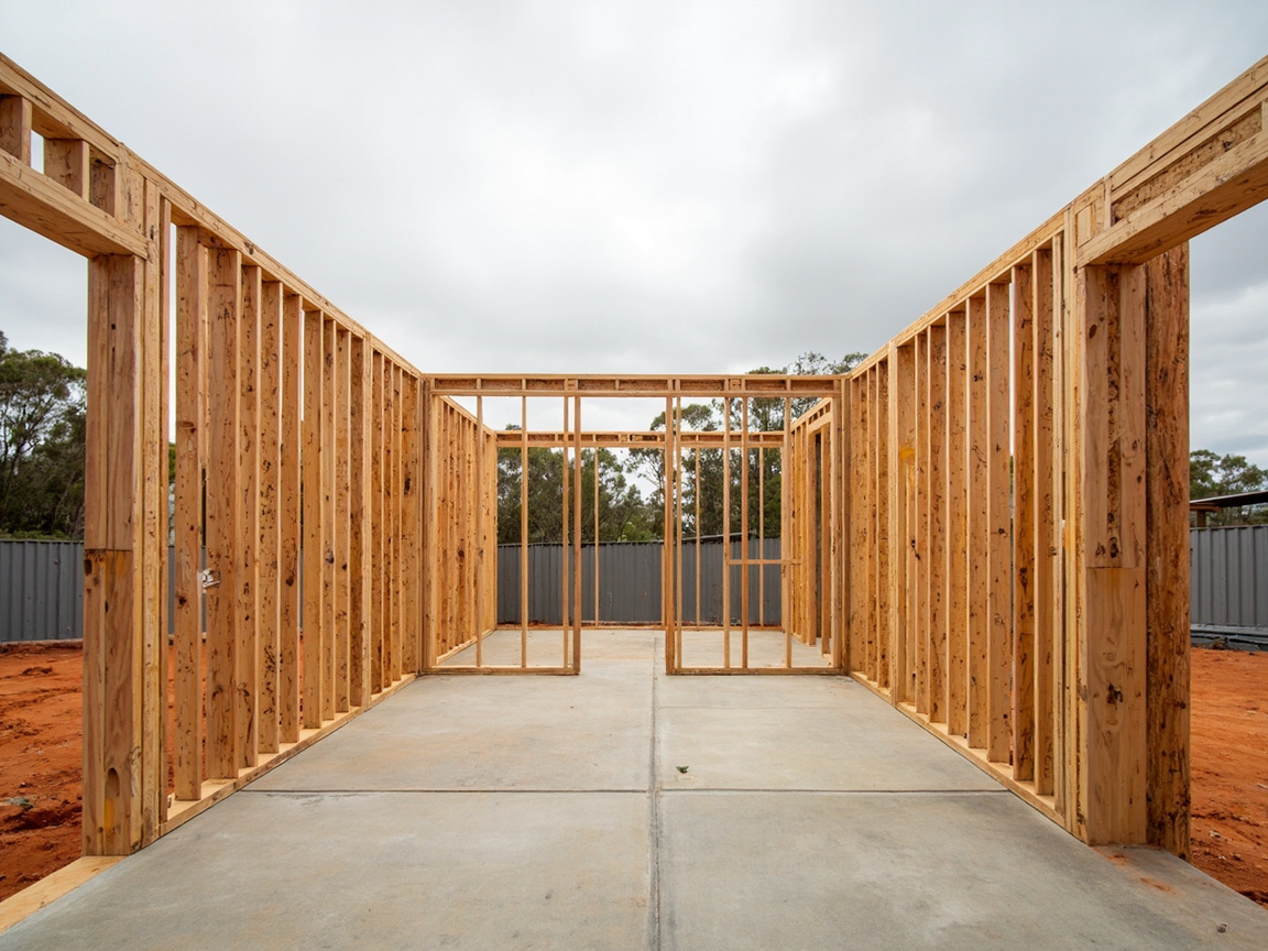 Frame at plate height — illustration 1 of this construction stage