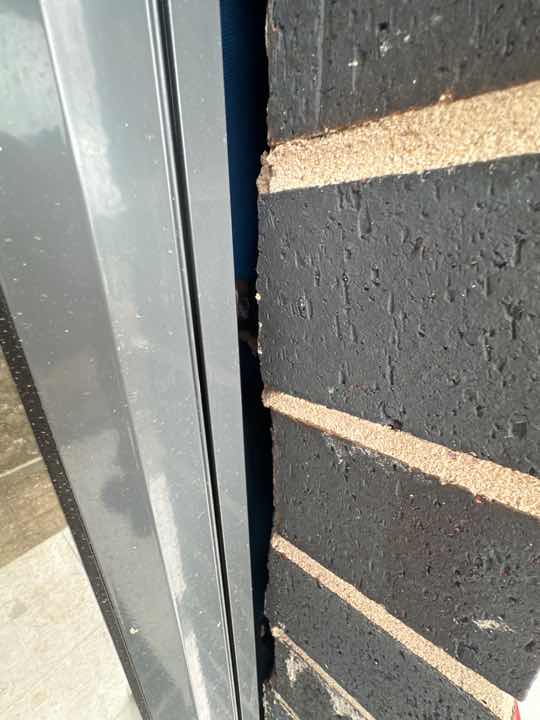 Incomplete Mortar Joints — real finishes defect photographed in a SURE Building Inspections report
