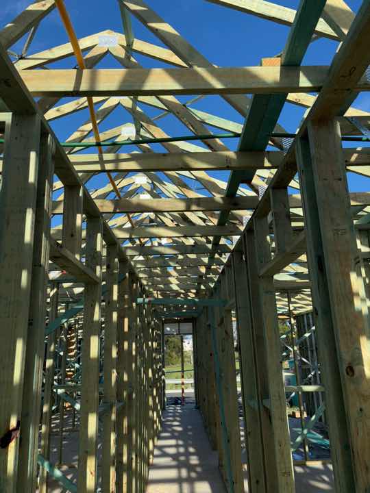 Load Bearing Steels Incomplete — real structural defect photographed in a SURE Building Inspections report