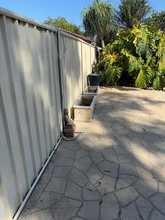 Fungal Decay in Retaining Wall — real moisture defect photographed in a SURE Building Inspections report
