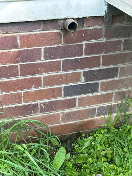 Water Leakage from Recess — real moisture defect photographed in a SURE Building Inspections report