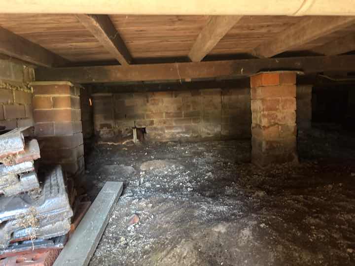 Restricted Access to Roof Space Top Plates — real structural defect photographed in a SURE Building Inspections report