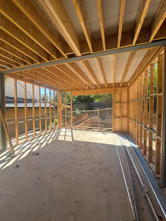 Missing Nogging Due to Excessive Space (South) — real finishes defect photographed in a SURE Building Inspections report