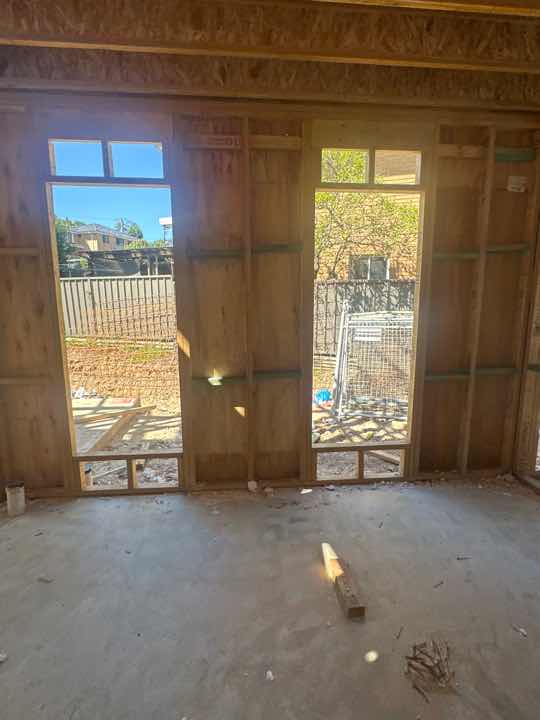 Missing Nogging Due to Excessive Space (South) — real finishes defect photographed in a SURE Building Inspections report