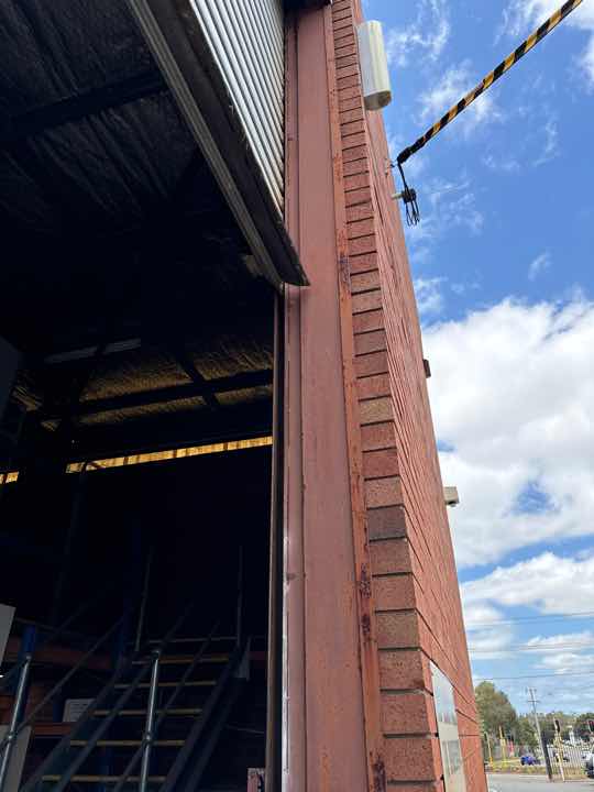 Lintel Rust Above External Window — real structural defect photographed in a SURE Building Inspections report